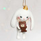 Белый кролик с мишкой из коллекции "ЦИРК"