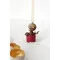 Декоративная игрушка дракончик Браун "Я сам подарок", елочная игрушка дракон, цветом шоколад-бордо