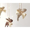 Подарочный набор авторских игрушек кролики с шелковым бантом 2 шт. светлые